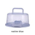 thumbnail image 2 of Caja de almacenamiento de pasteles portátil con asa Cajas de postres de fiesta Caja de embalaje de pastelería de forma redonda para el hogar al Herramientas y accesorios para hornear Azul claro Naiovety HA081214-03, 2 of 6