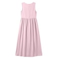 thumbnail image 3 of Bosfbaoi Dresses for Women Casual Button Front Maxi Dress Sleeveless V Neck Womens Dresses with Side Pockets Summer Dresses for Women 2026, 3 of 8