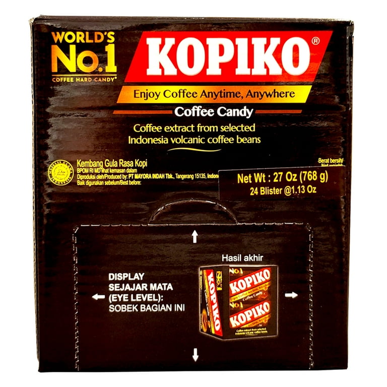 Ipショット★20袋 KOPIKO Coffee Candy from Java – 24 x 1.13 oz Blister Pack