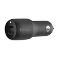 thumbnail image 2 of Belkin Dual Port USB-A + USB-C Car Charger (32W) - Black, 2 of 6