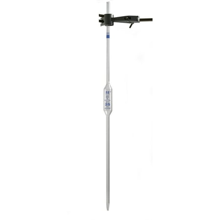 Volumetric Pipette, 25mL - Class A - Blue Markings - Blue Coded - Borosilicate Glass - Eisco Labs