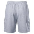 thumbnail image 6 of Kcolen Men's Running Shorts Men's Summer Casual Quarter Length Shorts with Pockets Solid Color Comfortable Lightweight Outdoor Walking Wear Drawstring Casual Work Short, 6 of 6