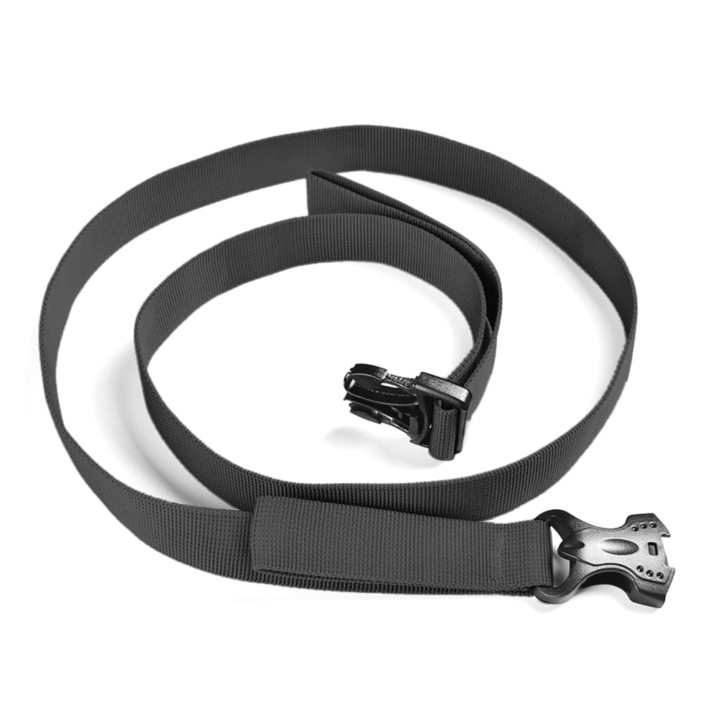Outdoor Adjustable Luggage Belt Strap with Buckle Bag Packing Rope (Black)
