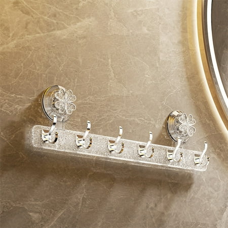 

Suction Cup Hooks Strong Load-bearing Bathroom No-hole Non-marking Multifunctional Load-bearing Hooks Can Hang Towels Bath Towels Clothes Sundries