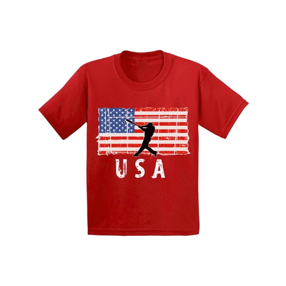 Awkward Styles Baseball USA Toddler Shirt Free to Be Me USA Baseball T shirt for Kids 4th of July Party USA Flag Boy Girl Tshirt USA Patriotic Gifts Vintage USA T-shirt for Boy Girl Made in the USA