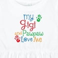 thumbnail image 4 of Inktastic My Gigi and Pawpaw Love Me Girls Baby Dress, 4 of 5