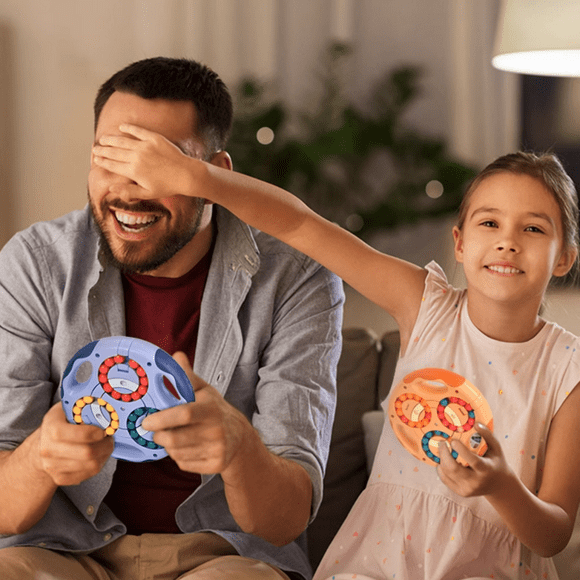 Puzzle toys Suitable for both elderly and children 2 pcs (1 blue + 1 pink)