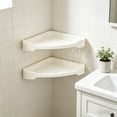 thumbnail image 6 of Yonrjhukm Adhesive Bathroom Corner Shelf, Wall Mounted Shower Caddy, Triangular Storage Rack for Toilet, Bathtub, Kitchen, and Laundry Room, Effortless Installation, Waterproof and Durable, 6 of 6
