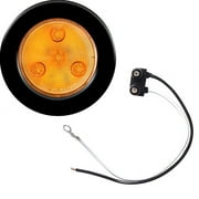 Optronics Inc MCL57AK Round LED Sealed Marker/Clearance Lights - 2.5in. - Amber - 4 Diodes