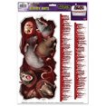 thumbnail image 2 of Beistle Club Pack of 36 Bloody Rats Toilet Tank Peel 'N Place Halloween Decorations 14.5", 2 of 2