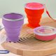 thumbnail image 5 of Taza de viaje plegable de silicona de 4 piezas, taza de Camping plegable con tapa, juego de tazas para beber expandibles, 5 of 5