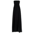 thumbnail image 4 of HDE Women's Strapless Maxi Dress Plus Size Tube Top Long Skirt Sundress Cover Up Black L, 4 of 4