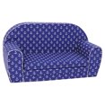 thumbnail image 1 of Delsit Toddler Couch and Kids Flip Open Foam Double Sofa, Navy Anchors, 1 of 4