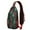 Dark Green Christmas, variant on Sling Backpack,Dark Green Christmas Tree Pattern Crossbody Bag with Water Bottle Holder,Waterproof Sling Bag for Men/Women with Chest Phone Holder for Hiking,Travel