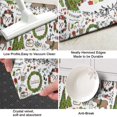 thumbnail image 3 of White Christmas Wreath Pattern Kitchen Rug Mat,Kitchen Runner Rugs Non Skid Washable,Decorative Kitchen Floor Mats for Kitchen,Sink,Laundry,17"X47", 3 of 5