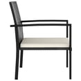 thumbnail image 3 of Charmma Patio Dining Chairs 4 pcs Poly Rattan Black, 3 of 5