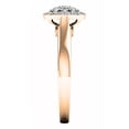 thumbnail image 4 of Dazzlingrock Collection 0.50 Carat (ctw) 14K White Diamond Ladies Cluster Engagement Ring 1/2 CT, Rose Gold, Size 7, 4 of 7