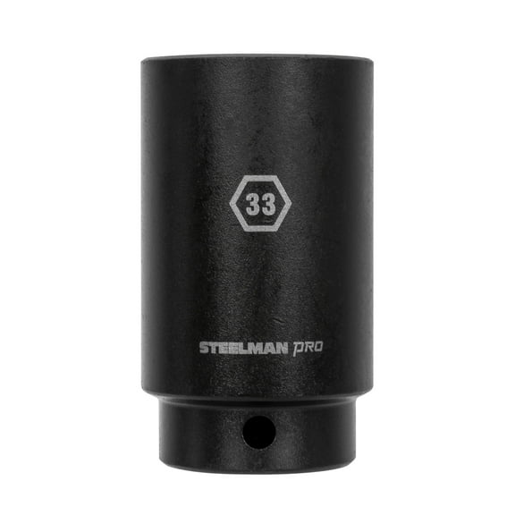 Steelman Pro 1/2-Inch Drive 33mm Deep 6-Point Impact Socket 60521