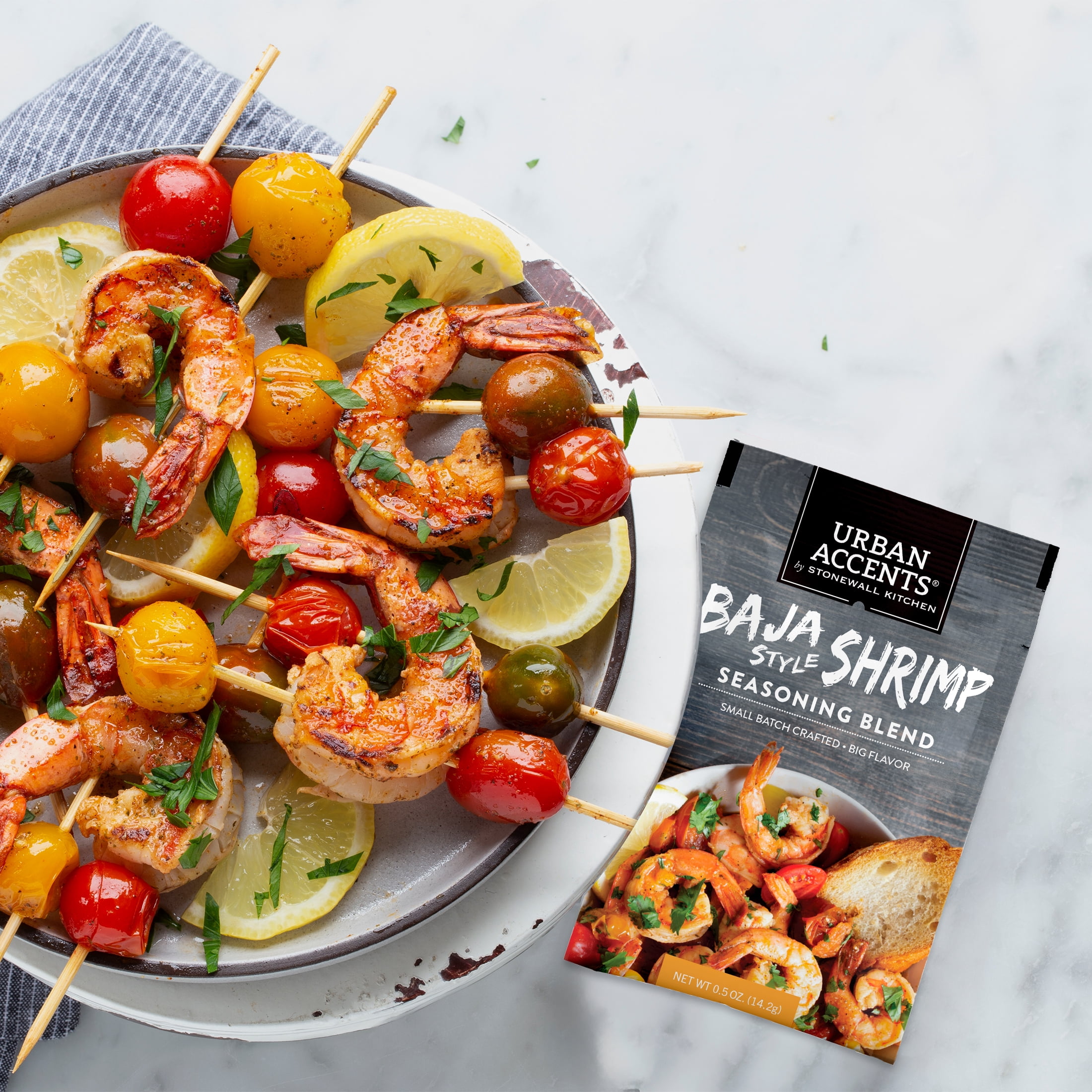 (12 pack) Urban Accents Baja-Style Shrimp Seasoning Blend, 0.5 oz. Pouch