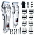 thumbnail image 1 of KIKIDO Cortapelos profesional inalámbrico para hombres, cortapelos de peluquero para kit de corte de pelo, juego de cortapelos con pantalla LCD inalámbrica, máquina de corte de pelo recargable para la, 1 of 5