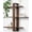 Walnut, variant on Black Floating Shelves for Wall Mounted Shelving Unit Pine 3 Tier Large Shelf for Bedroom Living Room Office Bathroom Decoration Storage Photo Display Modern 20in
