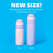 Cirkul 16oz StrawSip Flip Bottle, Blossom (Pink)