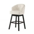 thumbnail image 6 of Noble House Bentley Indoor Beige Bar Stool (Set of 2), 6 of 12