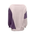 thumbnail image 7 of Herrnalise Women's Knitted Crop Tops Autumn And Winter Casual Round Neck Pullover Blouse Long Sleeve Patchwork Tops Sweater Pullover Jumper Sweaters, 7 of 7