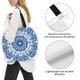 thumbnail image 3 of Fotbe Blue Watercolor Bolsa Tote Estética de Lona con Estampado para Mujer - Bolsa Reutilizable de Hombro Casual para Vacaciones, Compras, Trabajo y Gimnasio, 3 of 8