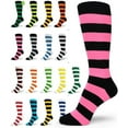 thumbnail image 2 of Spotlight Hosiery Elite Quality Waldo/Bee Costume Mens Stripe Socks (XL option), 2 of 43