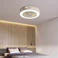 thumbnail image 2 of FETCOI Modern Meteor Ceiling Fan With Light Semi Flush Mount For Bedroom Kitchen, 2 of 8