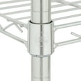 thumbnail image 6 of Hyper Tough 3-Tier New Multipurpose Rolling Cart, Chrome Color, 495lbs Load Capacity, 6 of 12