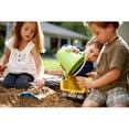 thumbnail image 5 of Green Toys: Sand Play Set - Green - 4pc Toy Set, Beach & Water Play, Rope Handle Bucket & 3 Play Tools, Recycled Plastic, Kids & Toddler, Ages 18mo+, 5 of 6