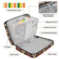 thumbnail image 4 of Haosy Accordion File Organizer Zipper Binder 500 Sheet 6-Tab Expanding File Folder Multi-Pocket 1.2 Inch 3 Ring Ornate Retro Floral, 4 of 7