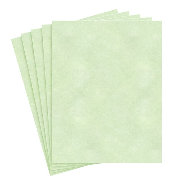 Spring Green Parchment Cardstock Great for Certificates, Menus and