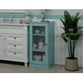 thumbnail image 2 of Palace Imports 100% Solid Wood 16.5" Bathroom Cabinet with Frosted Glass Door, Aqua Blue, 2 of 5
