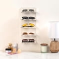 thumbnail image 2 of 5 Tier Premium Clear Acrylic Sunglasses Holder Rack, Wall Mounted Eye Glasses Shelf or Tabletop Display Stand, Retail Eyewear Showcase Storage Organizer, 2 of 7