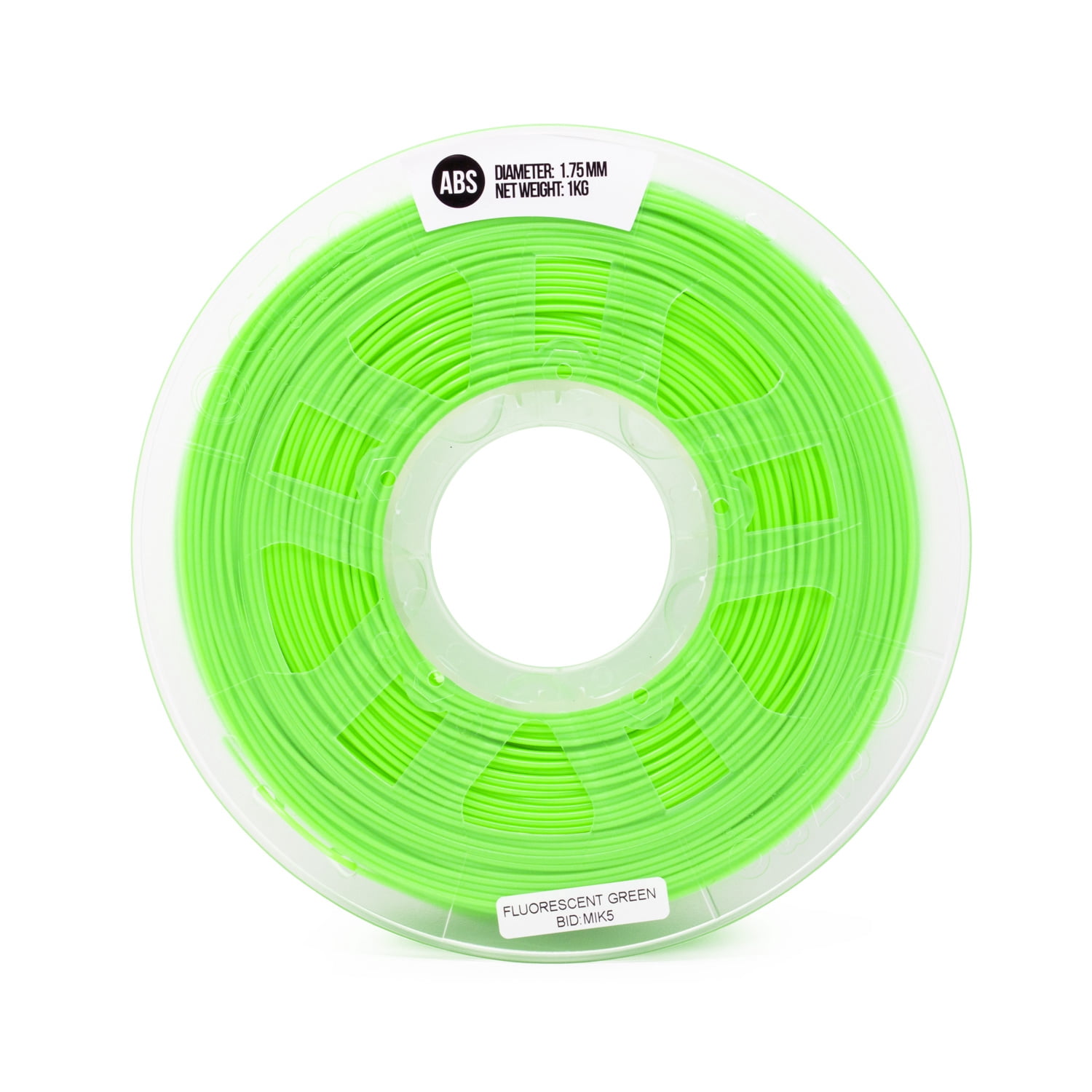 Gizmo Dorks 1.75mm Specialty Blacklight ABS Filament for 3D Printers 1 kg / 2.2 lbs, Flourescent UV Green