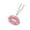 Pink, variant on Lip Crystal Crystal Rear View Glass Charm Car Interior Decoration Pendant Fashionable Rear Glass Charm for Women