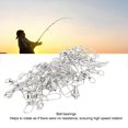 thumbnail image 4 of 30 Piezas Giratorias De Pesca Con Rodamiento De Bolas De Acero Inoxidable, Conector A Prueba De Herrumbre, Cerradura De Pesca, Giratorias A Presión Para Línea De Pesca De Agua, 4 of 7