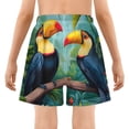 thumbnail image 5 of joogoo Tropical Jungle Toucans Boys Swim Trunks Beach Swimsuit Shorts Boxer 7Y, 5 of 8