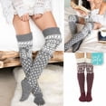 thumbnail image 4 of Womens Winter Cable Knit Over Knee Long Boot Thigh-High Warm Socks Legging, 4 of 4
