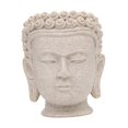 thumbnail image 2 of Maceta decorativa con forma de cabeza de Buda, ideal para plantas de interior. Regalo . Jarrón gris decorativo para flores, centro de mesa. Altura 106 cm, 2 of 9