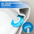 thumbnail image 4 of Disposable Toilet Brush with 48 Refills, Brushes and Holders, Wand Starter Kit, Wall Mounted Bowl Cleaner for Bathroom Maintenance, 4 of 4