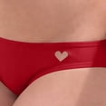 thumbnail image 4 of JSGEK Womens Swimsuit Set Heart Cutout Bottom Design Modest Silhouette Breathable Material for Beach Outings Red S, 4 of 4
