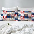 thumbnail image 4 of Erosebridal 3D Baseball Sheet Set Full, Ball Patchwork Bedding Sets Full Size, Modern Sports Player Decor , 4pcs, 4 of 7