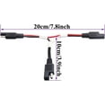 thumbnail image 2 of GHSDFBB SAE Y Splitter Adapter Cable 18AWG SAE 2-Way Adapter,1 to 2 SAE Y Splitter SAE DC Power Automotive Connector Extension Cable for Solar Panel Charging(20cm/Red Black-White), 2 of 7