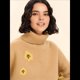 thumbnail image 4 of Suéter de Mujer de Punto Grueso de Larga con Estampado Floral, Moda Otoño-Invierno 2025. Caqui Talla Única, 4 of 8