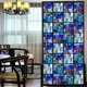 thumbnail image 3 of Película decorativa para ventanas con efecto ladrillo de color para privacidad, pegatinas para ventanas con vitrales, sin pegamento, con adherencia estática, película esmerilada para ventanas, 3 of 5