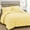 02 Yellow, variant on King Size Aqua Blue Comforter Set, 3 Piece Boho Pintuck Bedding, Ultra Soft Down Alternative Fill, All-Season Lightweight Pinch Pleat Bed Set with Pillowcases